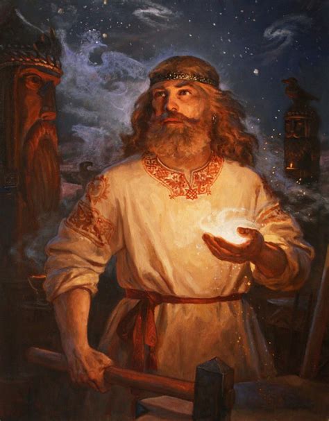 The Slavic Proan God in Art and Literature